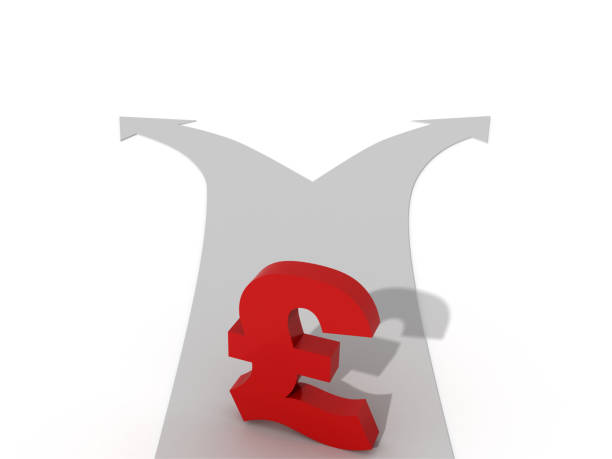 Pound currency symbol finance choice risk decision Pound currency symbol finance choice risk decision alternative investment opportunities stock pictures, royalty-free photos & images