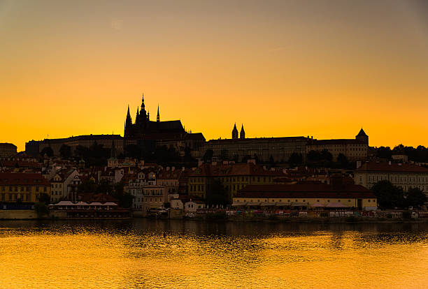 Prague castle panorama stock photo