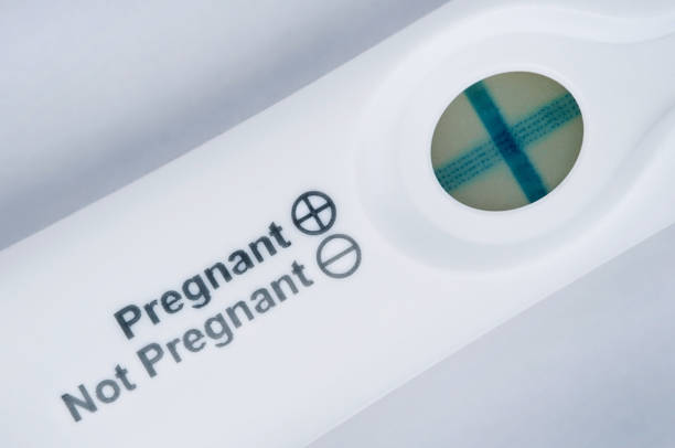 Pregnancy test Pregnancy test with positive result positive pregnancy test stock pictures, royalty-free photos & images