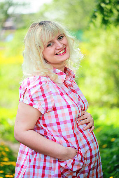 pregnant woman stock photo