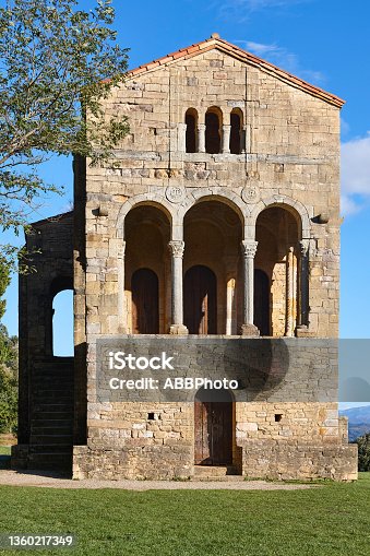istock Pre-romanesque building heritage in Asturias. Sta. Maria del Naranco. Spain 1360217349