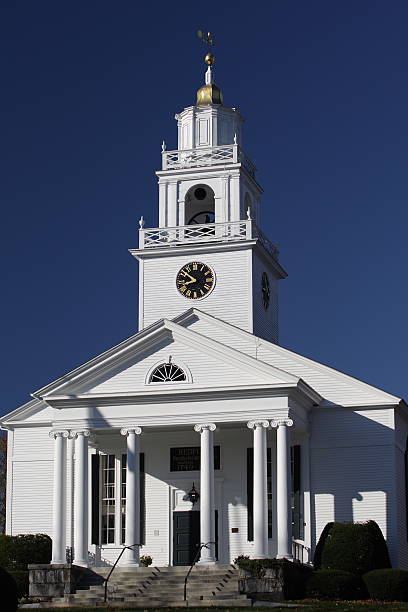 Presbyterian Church -Bedford NH stock photo
