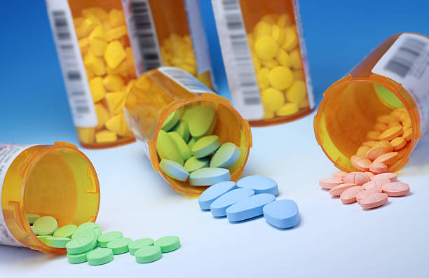 Prescription Medications A collection of prescription medications. xanax pills stock pictures, royalty-free photos & images