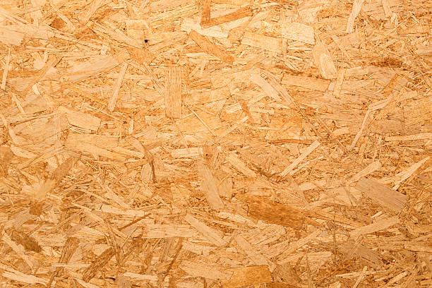 Pressed wood background stock photo