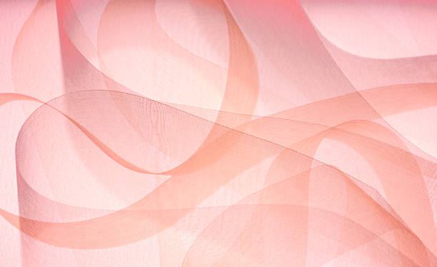 Pretty Pink Ribbons Pink ribbons swirl around in an abstract background. femininity stock pictures, royalty-free photos & images
