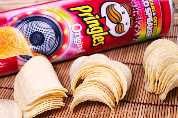Pringles, delicious chips stock photo