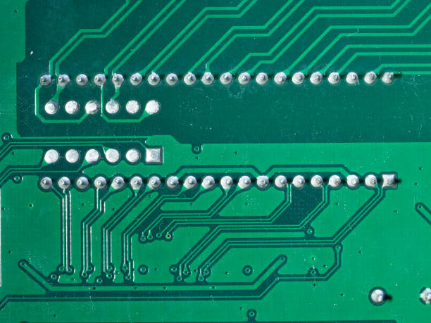 circuito stampato per componenti elettronici - asensio foto e immagini stock