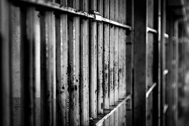 Prison Cell  Bars stock photo