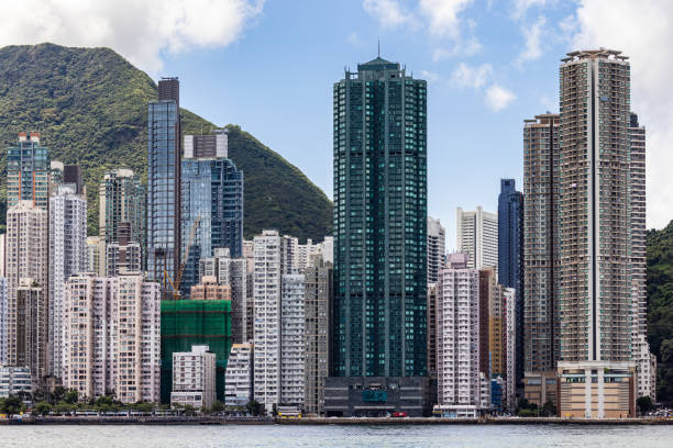 Private housing of Hong Kong - Western stock photo