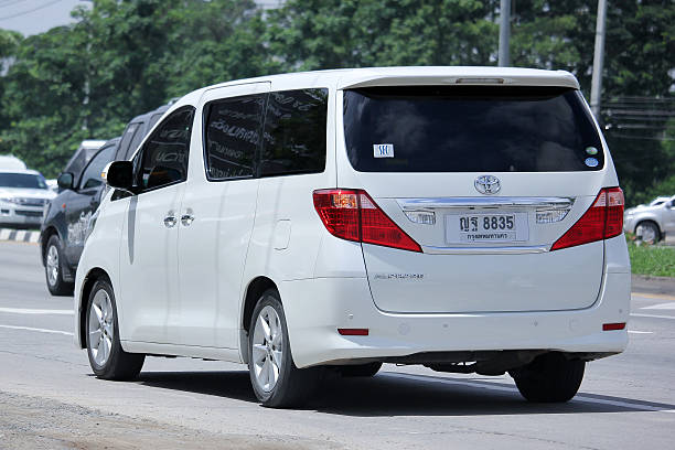 Private Toyota Alpha car. Family van with hybrid drive to large...