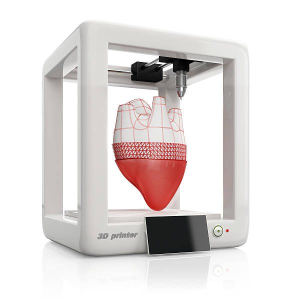 procédé de création de cœurs humains à l’aide d’une imprimante 3d - ouvrier coeur photos et images de collection