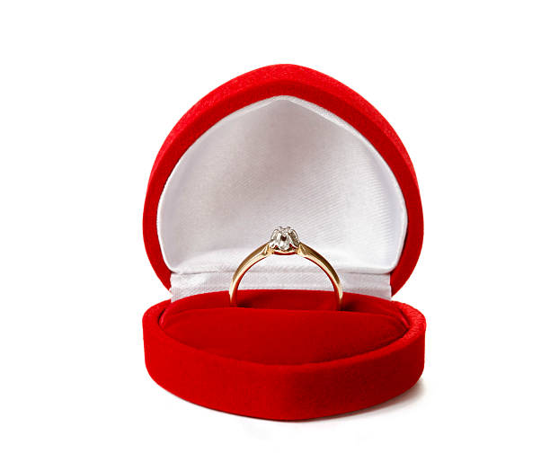 proposal ring gold proposal ring wedding ring box stock pictures, royalty-free photos & images