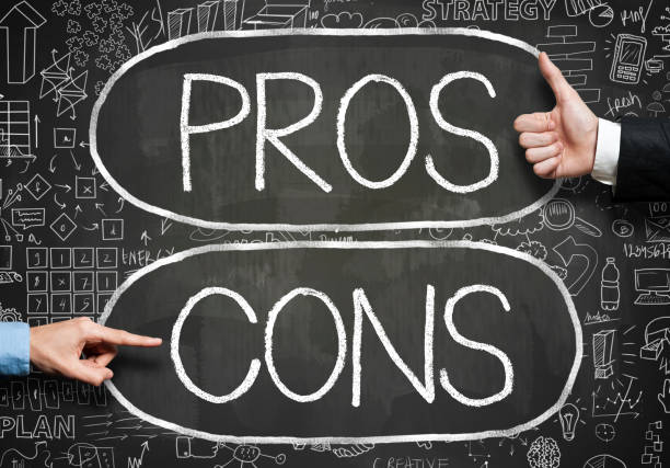 Pros and Cons / Blackboard concept (Click for more) stock photo