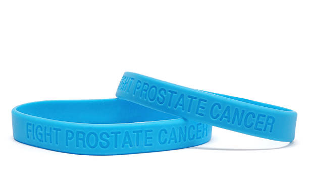 Prostate cancer bracelets stock photo