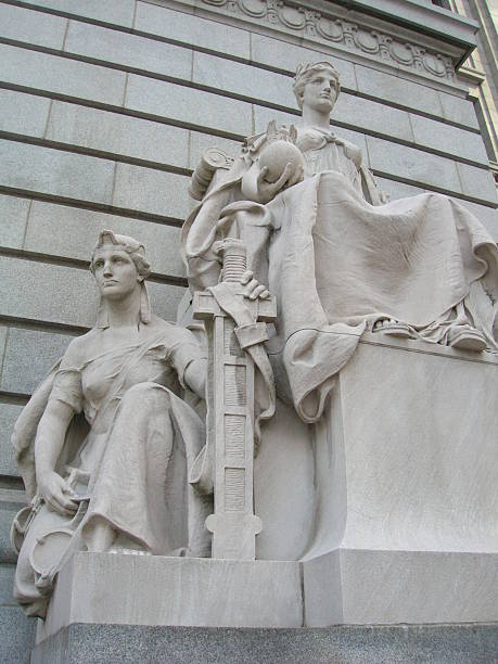 Providence Statues stock photo