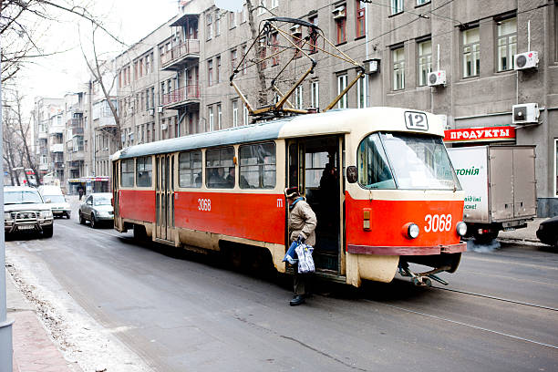 transporte público na ucrânia - kharkiv imagens e fotografias de stock