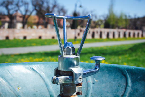 Public Water Fountain Because Every Traveler Gets Thirsty stock photo