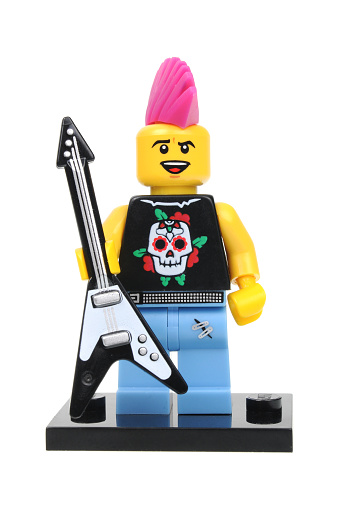 Details about   Lego Minifigures series 4 punk rocker 