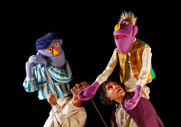 Puppeteers stock photo