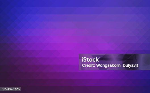 istock purple and blue abstract geometric background in triangular shape. blue, pink grid mosaic background for futuristic concept. abstract modern background with ultraviolet triangles. overlapping effect. 1353843225