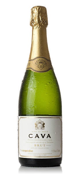 quarry "St Ives, England - January 1, 2013: A bottle of Spanish Cava on a white background produced by the Co-operative Group Ltd." brand name stock pictures, royalty-free photos & images