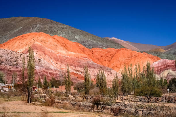 Quebrada de Humahuaca mountains stock photo