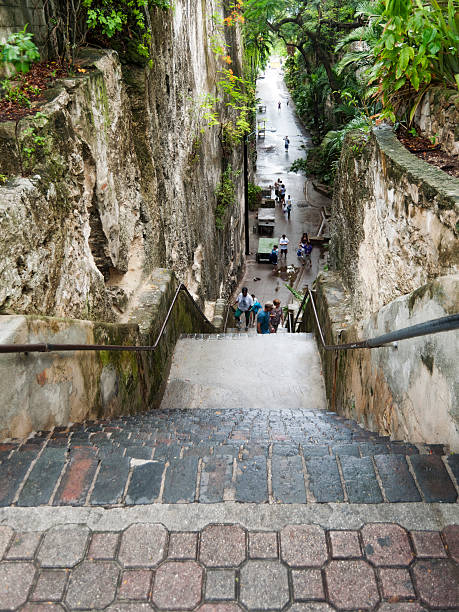 Queens Staircase in Nassau Bahamas stock photo