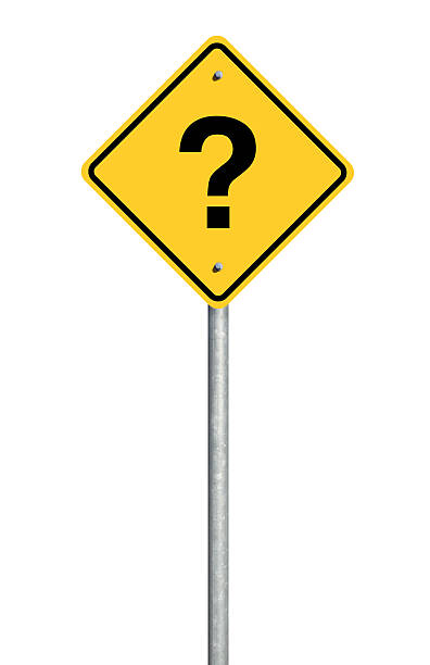 Question Road Sign stock photo