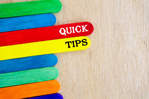 snelle tips - tips and tricks stockfoto's en -beelden