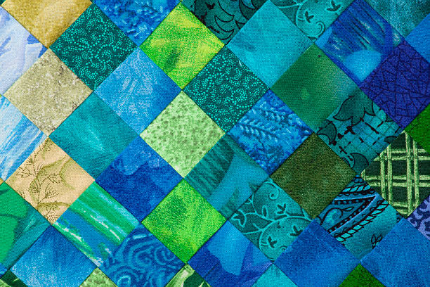 Quilt background stock photo