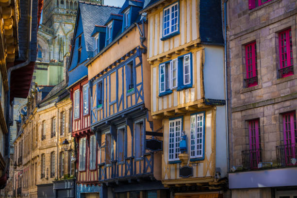 Quimper in Brittany, France The town of Quimper in Brittany finistere stock pictures, royalty-free photos & images