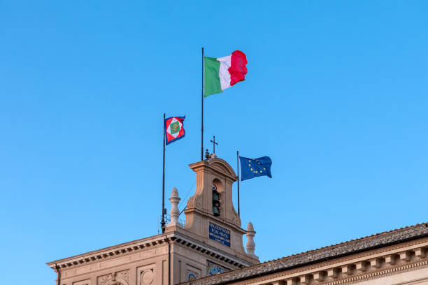 Quirinal building, Rome, Italy stock photo