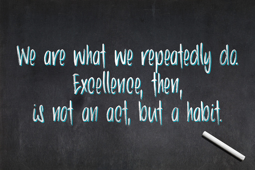 Quote from Aristotle about Excellence