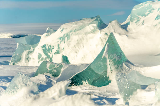 Rabotbreen glacier stock photo