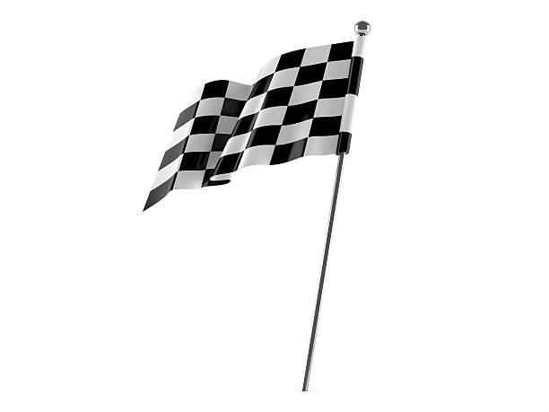 Race flag Race flag isolated on white backgroundhttp://www.tawhy.hekko.pl/alphamap.jpg race flag stock pictures, royalty-free photos & images