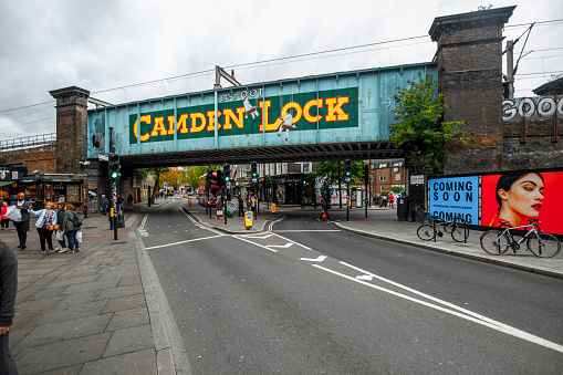 Railroad bridge in Camden, London