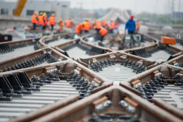 railway constraction railway rail transportation stock pictures, royalty-free photos & images