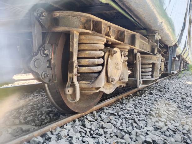 Railway engine stock photo