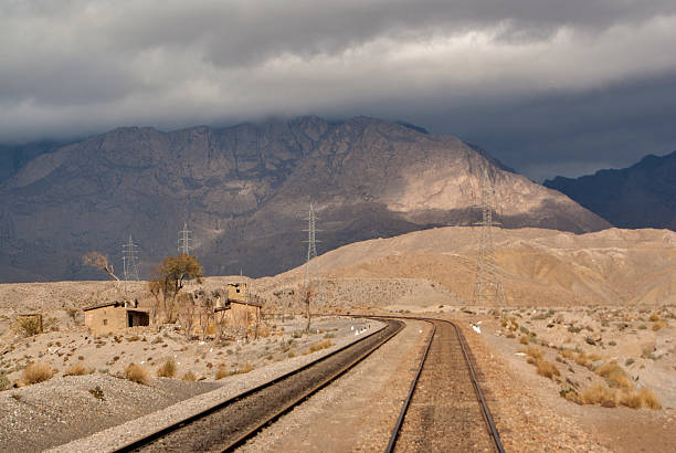 Railway Tracks In Balochistan stock photo