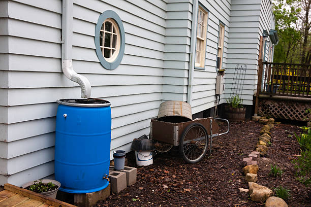 Greywater storage tank.