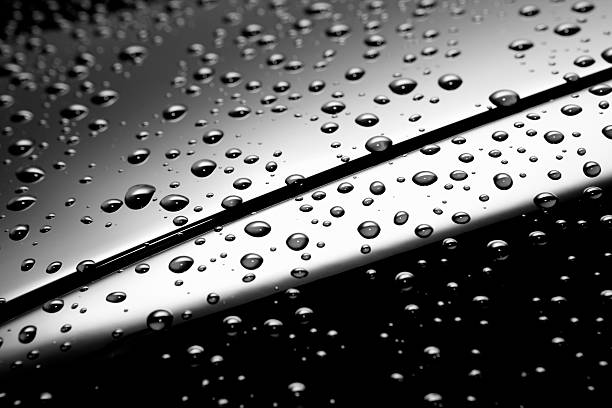 Rain Drops Car stock photo