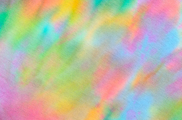Rainbow Colored Tie Dye Background Pattern or Texture stock photo