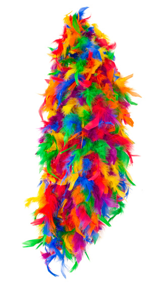 Rainbow Feather Boa Stock Photo - Download Image Now - iStock