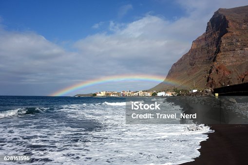 istock Rainbow over Valle Gran Rey, La Gomera, Canary Islands, Spain 628161596