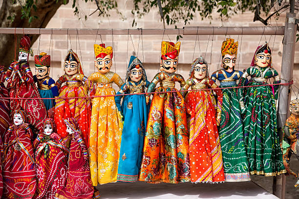 Rajasthan Puppets stock photo