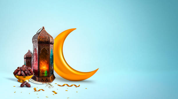 Ramadan Background 2020 Islamic concept image Ramadan concept 2020 backgrounds dates with Turkish traditional lantern Light Lamp and tasbeeh, light blue color Iftar theme image ramadan stock pictures, royalty-free photos & images