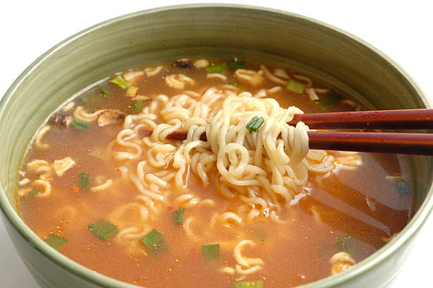 ramen noodles stock photo