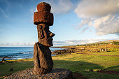 istock Rapa Nui Moai by the Sea Easter Island Hanga Roa Panorama 1370441183