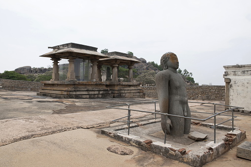 バフラタの珍しい像バフバリの兄弟チャンドラギリ丘寺院複合体スラヴァナベルゴラカルナタカインド背景にジャインバサディス アジア大陸のストックフォトや画像を多数ご用意 Istock