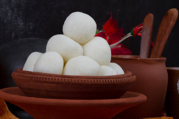 Rasgulla Indian traditional sweet food Rasgulla bengali sweets stock pictures, royalty-free photos & images